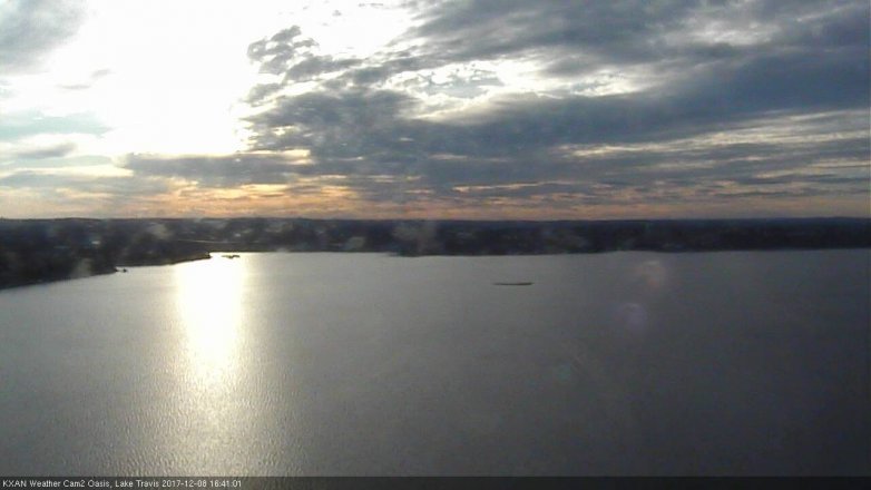 Lake Travis webcam, December 8, 2017 4:00 PM CT