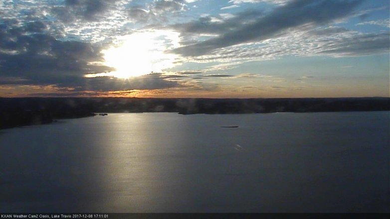 Lake Travis webcam, December 8, 2017 4:25 PM CT
