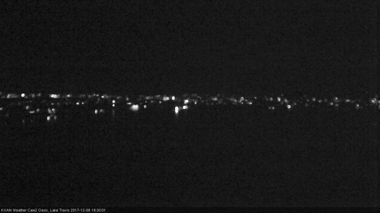 Lake Travis webcam, December 8, 2017 6:45 PM CT