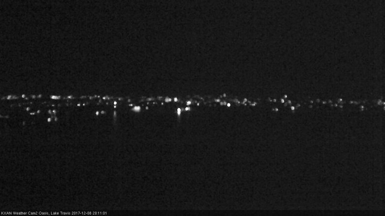 Lake Travis webcam, December 8, 2017 7:40 PM CT
