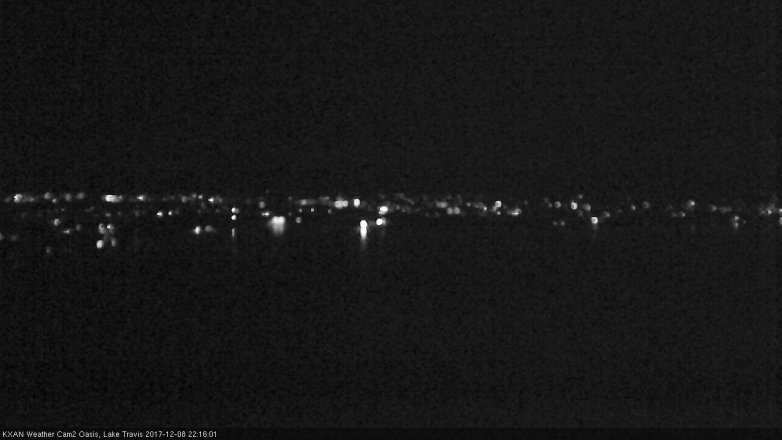 Lake Travis webcam, December 8, 2017 9:25 PM CT
