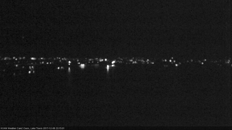Lake Travis webcam, December 8, 2017 10:35 PM CT