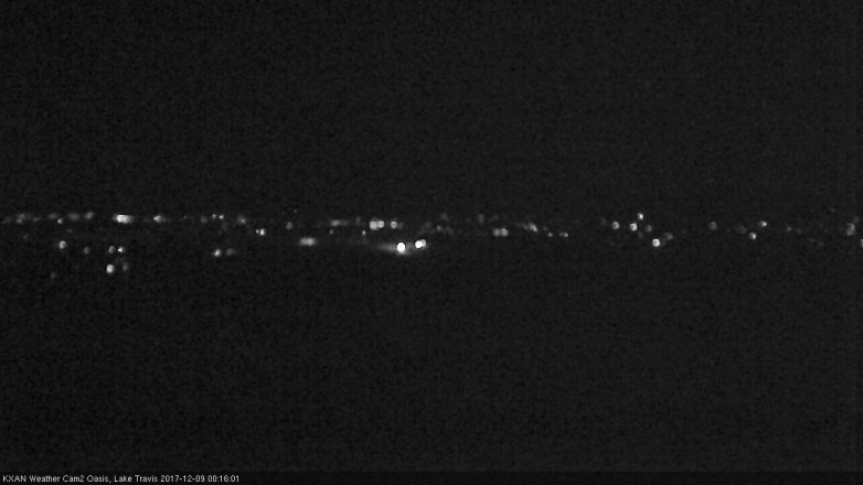 Lake Travis webcam, December 8, 2017 11:35 PM CT