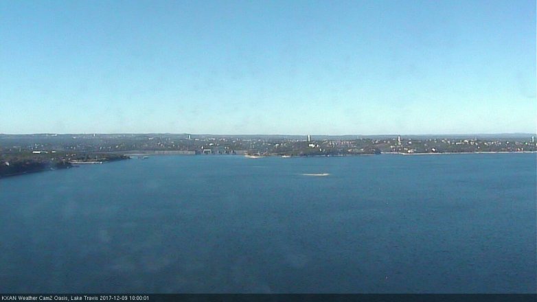 Lake Travis webcam, December 9, 2017 9:15 AM CT
