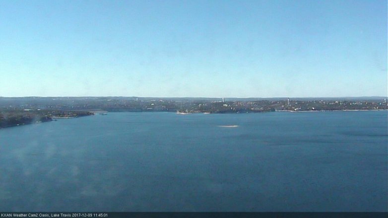 Lake Travis webcam, December 9, 2017 11:15 AM CT