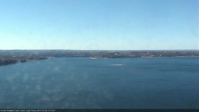 Lake Travis webcam, December 9, 2017 11:20 AM CT