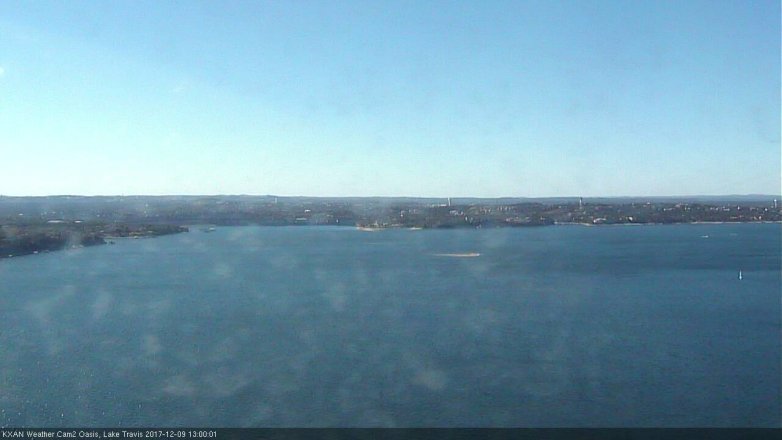 Lake Travis webcam, December 9, 2017 12:05 PM CT
