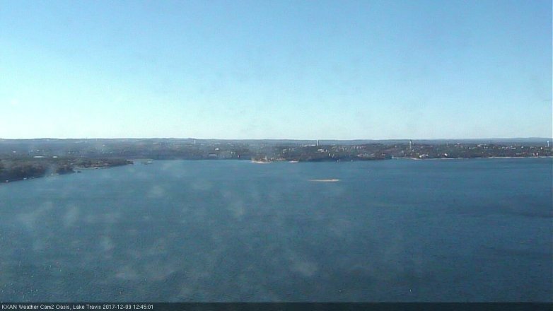 Lake Travis webcam, December 9, 2017 12:15 PM CT