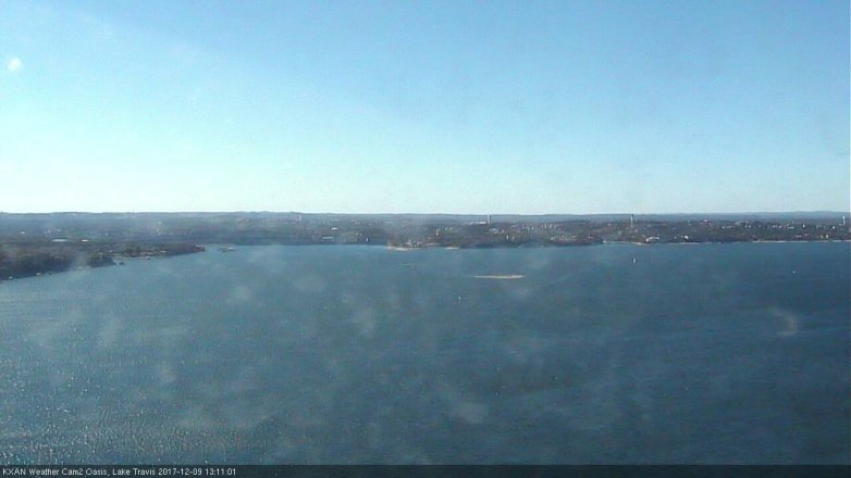 Lake Travis webcam, December 9, 2017 12:35 PM CT