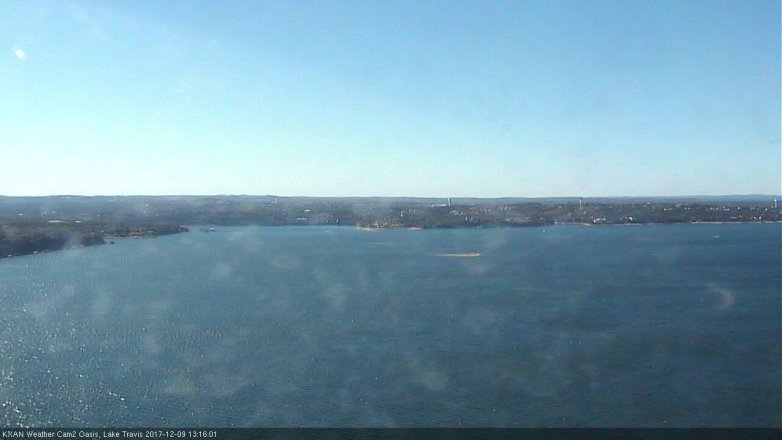 Lake Travis webcam, December 9, 2017 12:40 PM CT