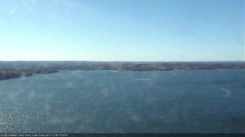 Lake Travis webcam, December 9, 2017 12:45 PM CT