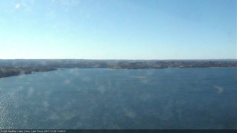 Lake Travis webcam, December 9, 2017 1:05 PM CT