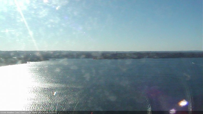 Lake Travis webcam, December 9, 2017 2:40 PM CT