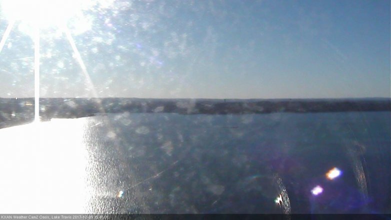 Lake Travis webcam, December 9, 2017 2:50 PM CT