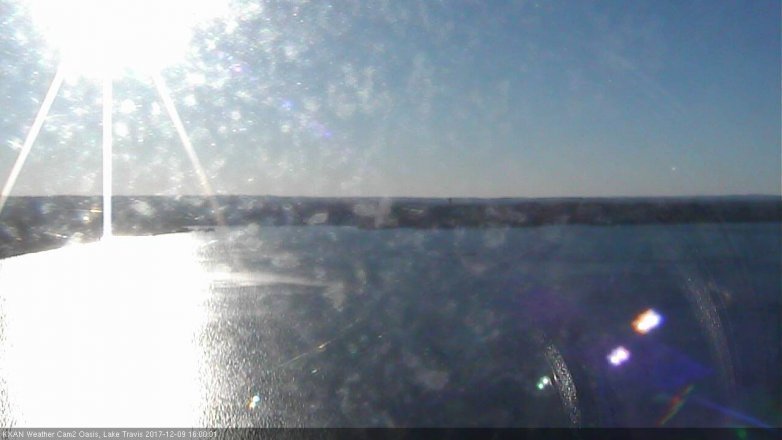 Lake Travis webcam, December 9, 2017 3:30 PM CT