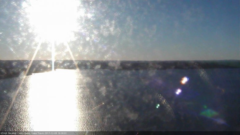 Lake Travis webcam, December 9, 2017 3:35 PM CT