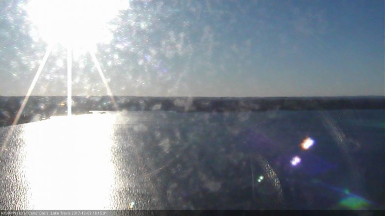 Lake Travis webcam, December 9, 2017 3:40 PM CT