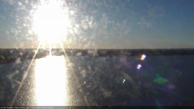 Lake Travis webcam, December 9, 2017 3:55 PM CT