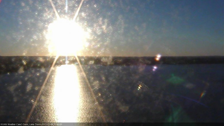 Lake Travis webcam, December 9, 2017 4:05 PM CT