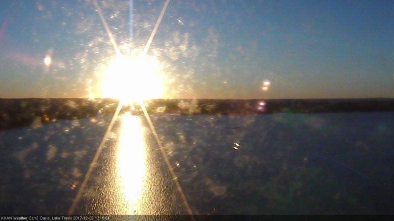Lake Travis webcam, December 9, 2017 4:25 PM CT