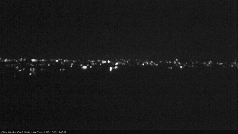 Lake Travis webcam, December 9, 2017 6:05 PM CT