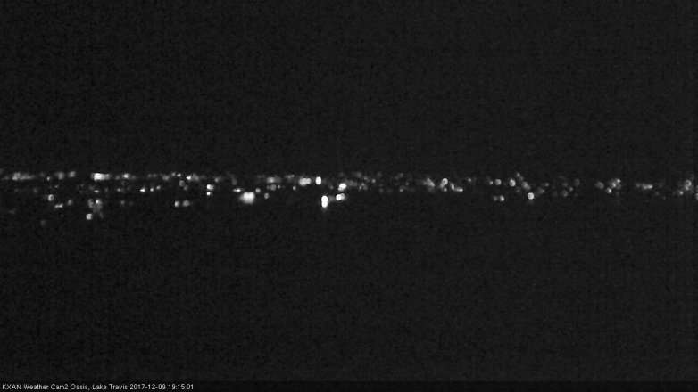 Lake Travis webcam, December 9, 2017 6:30 PM CT