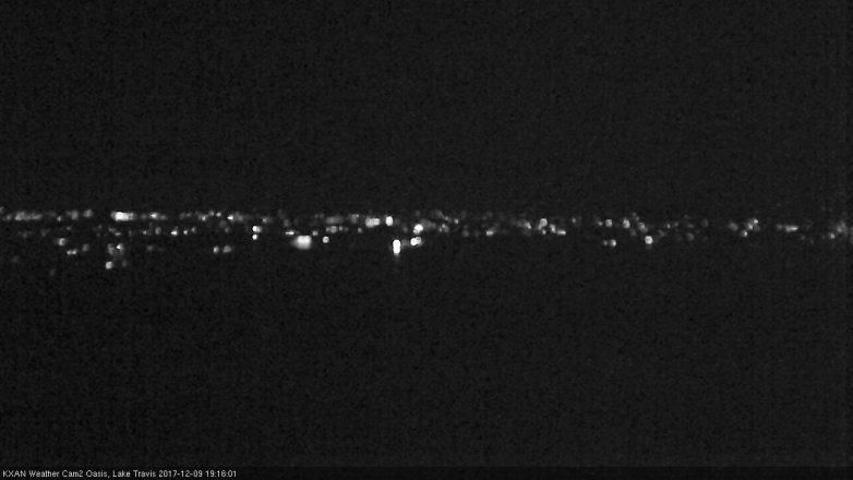 Lake Travis webcam, December 9, 2017 6:45 PM CT