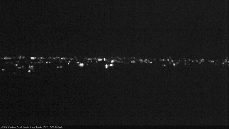 Lake Travis webcam, December 9, 2017 7:35 PM CT