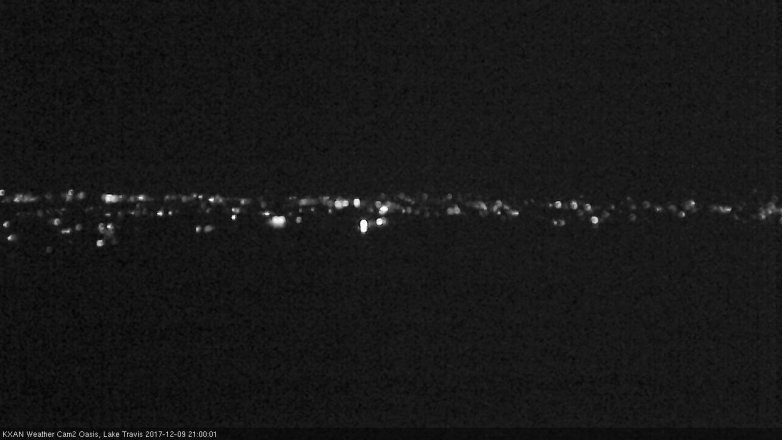 Lake Travis webcam, December 9, 2017 8:25 PM CT