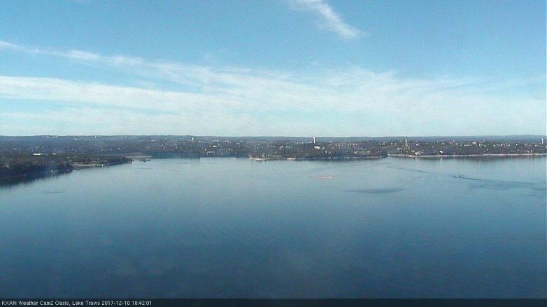 Lake Travis webcam, December 10, 2017 9:45 AM CT