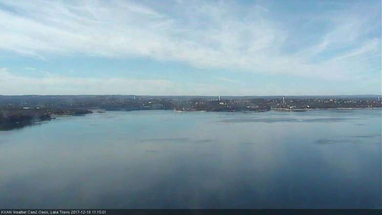 Lake Travis webcam, December 10, 2017 10:30 AM CT