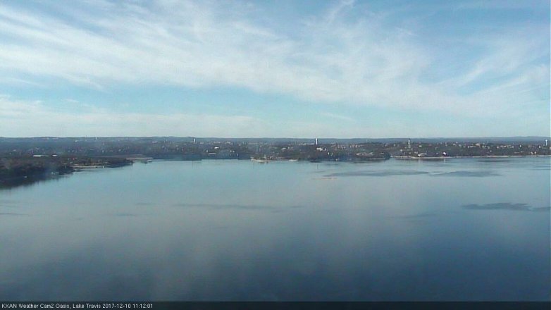 Lake Travis webcam, December 10, 2017 10:35 AM CT