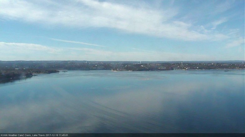 Lake Travis webcam, December 10, 2017 10:55 AM CT
