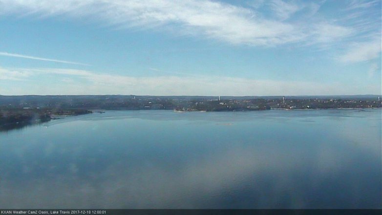 Lake Travis webcam, December 10, 2017 11:15 AM CT