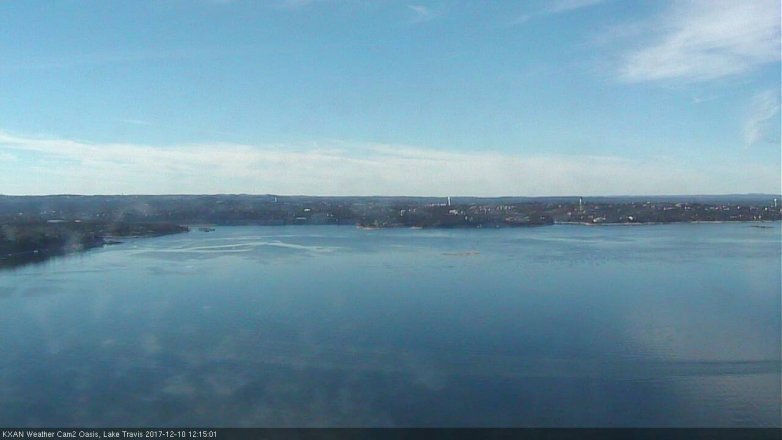 Lake Travis webcam, December 10, 2017 11:35 AM CT