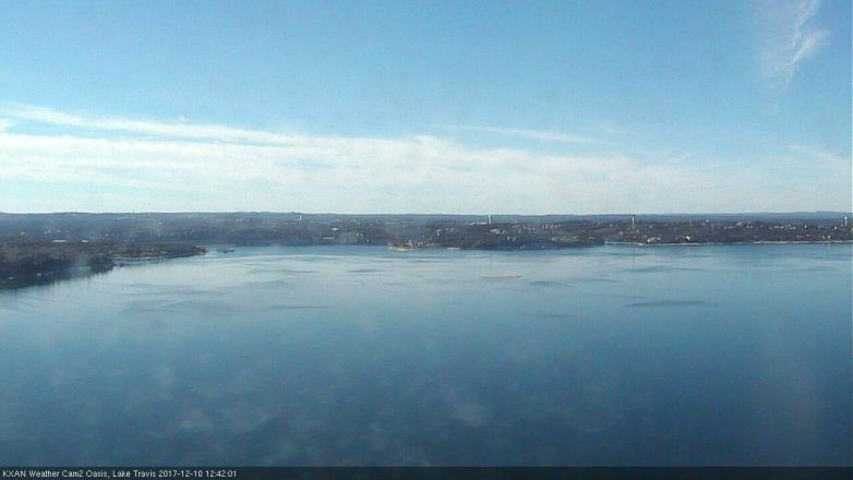 Lake Travis webcam, December 10, 2017 12:05 PM CT