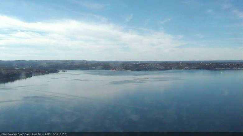 Lake Travis webcam, December 10, 2017 12:25 PM CT