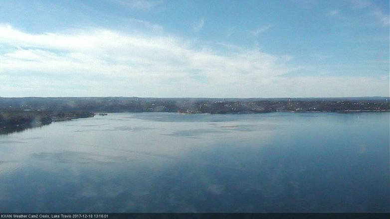 Lake Travis webcam, December 10, 2017 12:30 PM CT