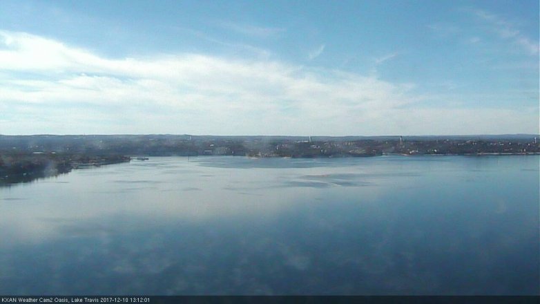 Lake Travis webcam, December 10, 2017 12:40 PM CT