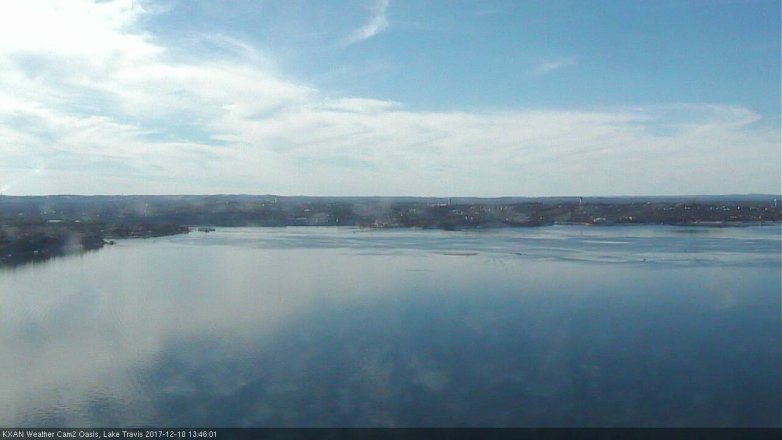 Lake Travis webcam, December 10, 2017 1:15 PM CT