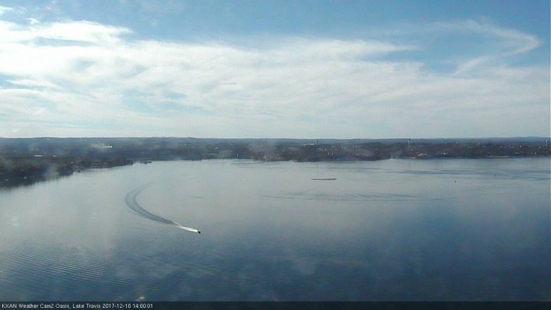 Lake Travis webcam, December 10, 2017 1:30 PM CT