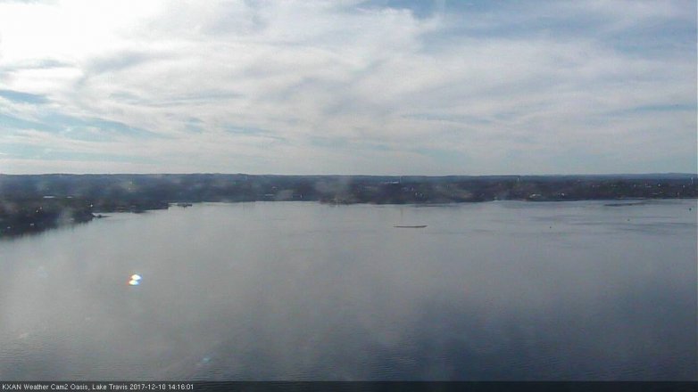 Lake Travis webcam, December 10, 2017 1:45 PM CT