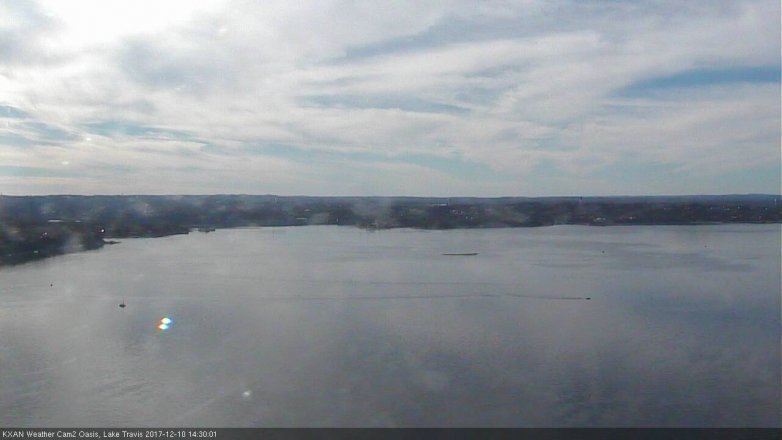 Lake Travis webcam, December 10, 2017 2:00 PM CT