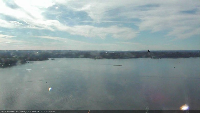 Lake Travis webcam, December 10, 2017 2:25 PM CT