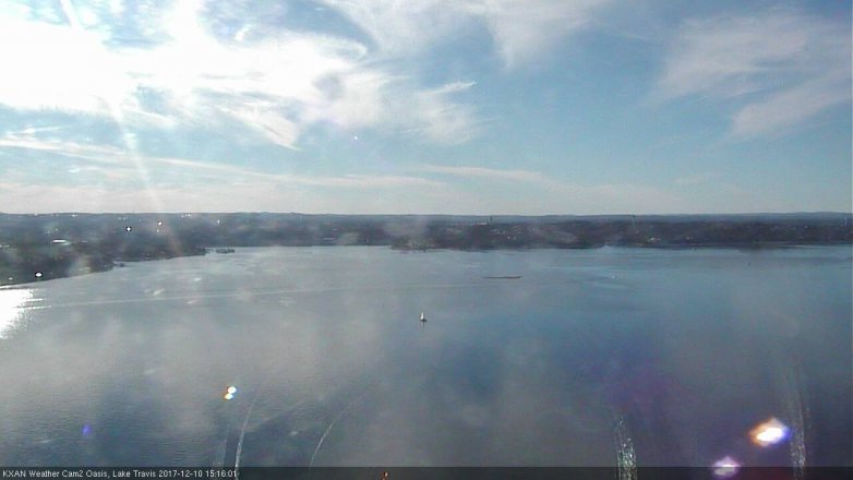 Lake Travis webcam, December 10, 2017 2:30 PM CT