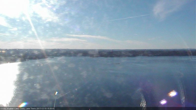 Lake Travis webcam, December 10, 2017 2:40 PM CT