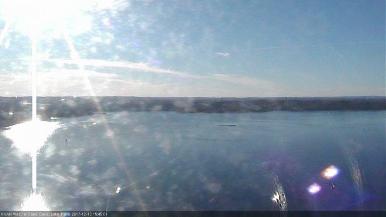 Lake Travis webcam, December 10, 2017 2:50 PM CT