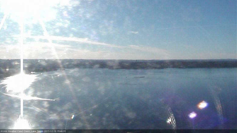 Lake Travis webcam, December 10, 2017 3:10 PM CT