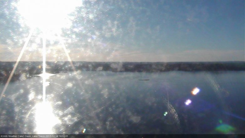 Lake Travis webcam, December 10, 2017 3:20 PM CT