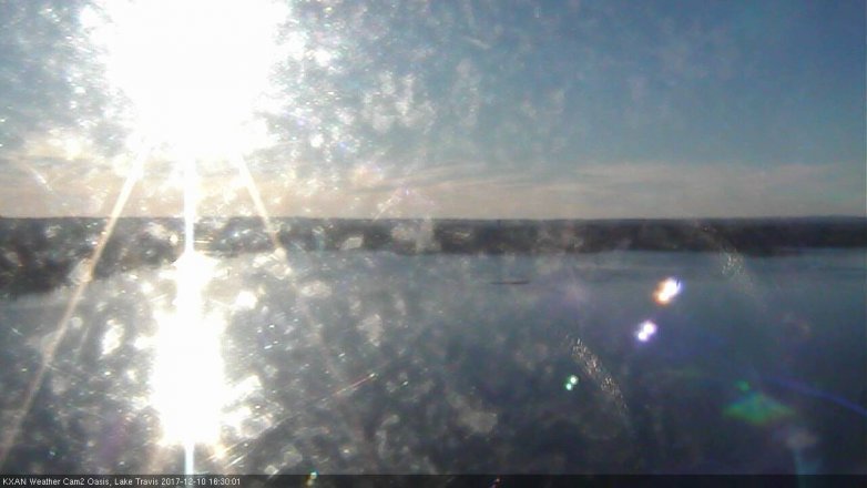 Lake Travis webcam, December 10, 2017 3:35 PM CT